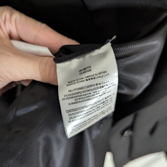 BCBGMaxAzria Women's Elegant Black Blazer Suit Jacket Size XXS - Picture 7 of 14